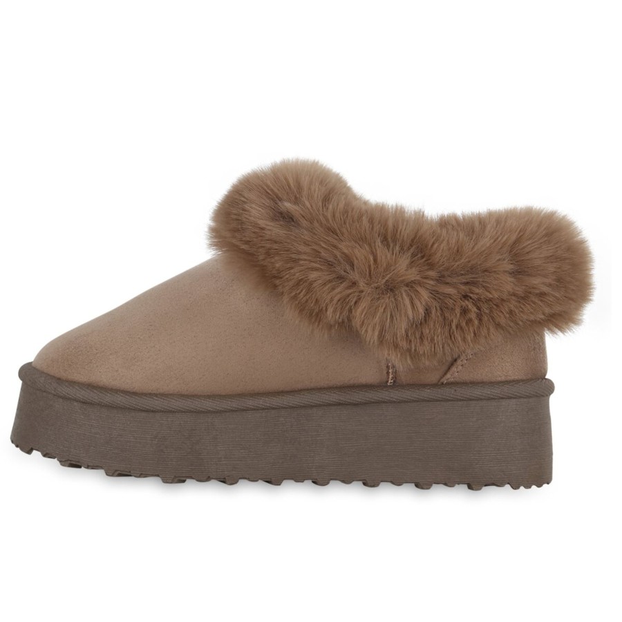 Damenschuhe Stiefelparadies | Damen Pantoffeln In Khaki