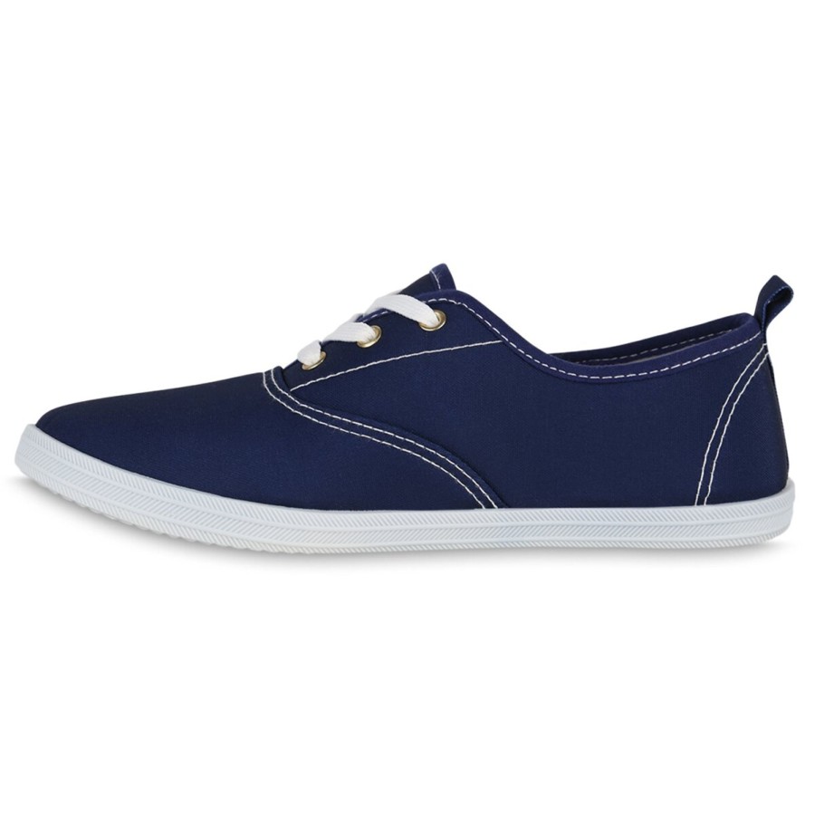 Damenschuhe Stiefelparadies | Damen Sneaker Low In Dunkelblau