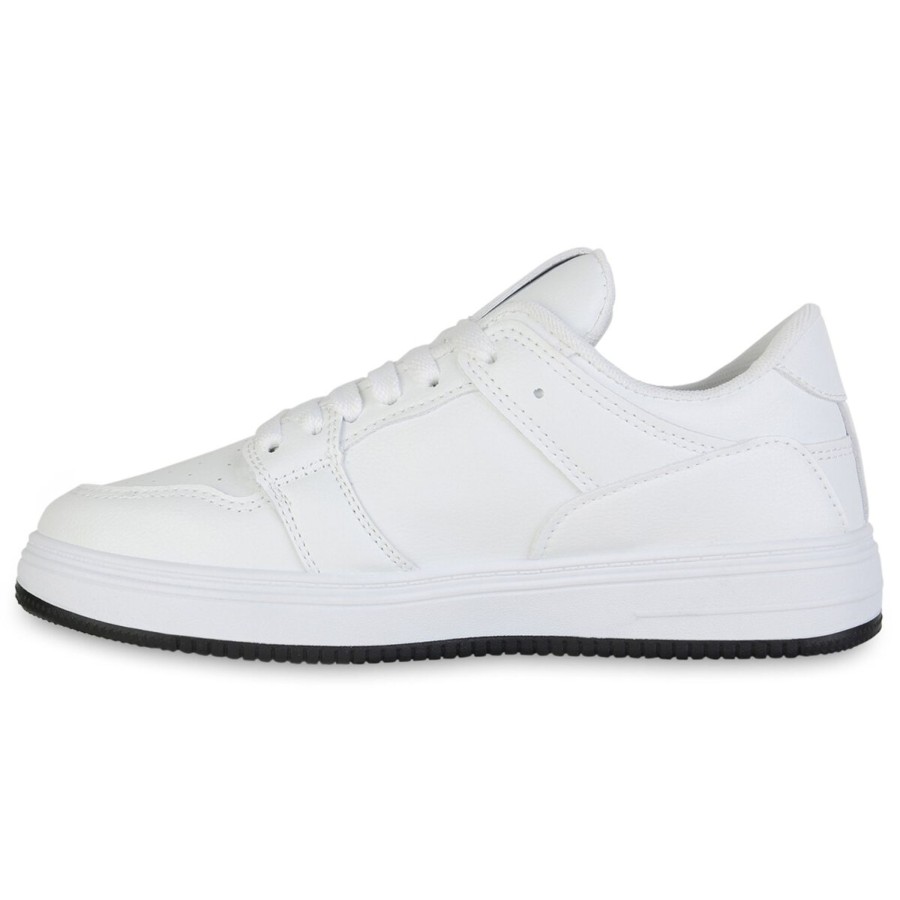 Damenschuhe Stiefelparadies | Damen Sneaker Low In Weiss