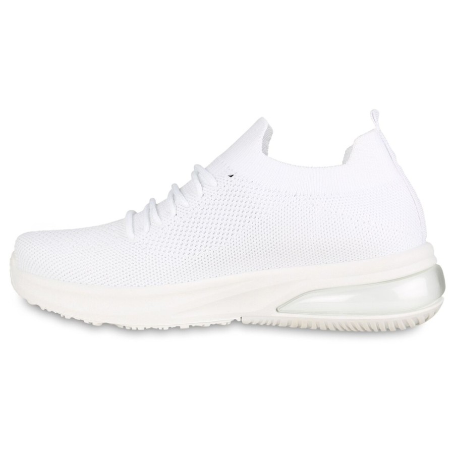 Damenschuhe Stiefelparadies | Damen Plateau Sneaker In Weiss