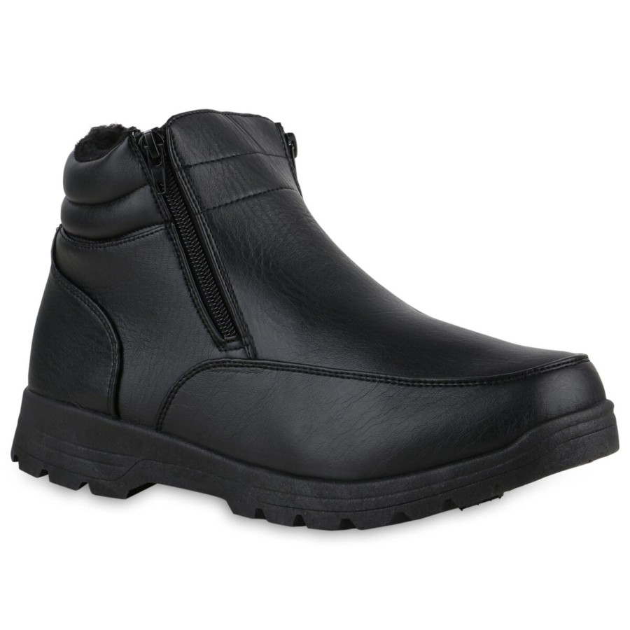 Herrenschuhe Stiefelparadies | Herren Winter Boots In Schwarz