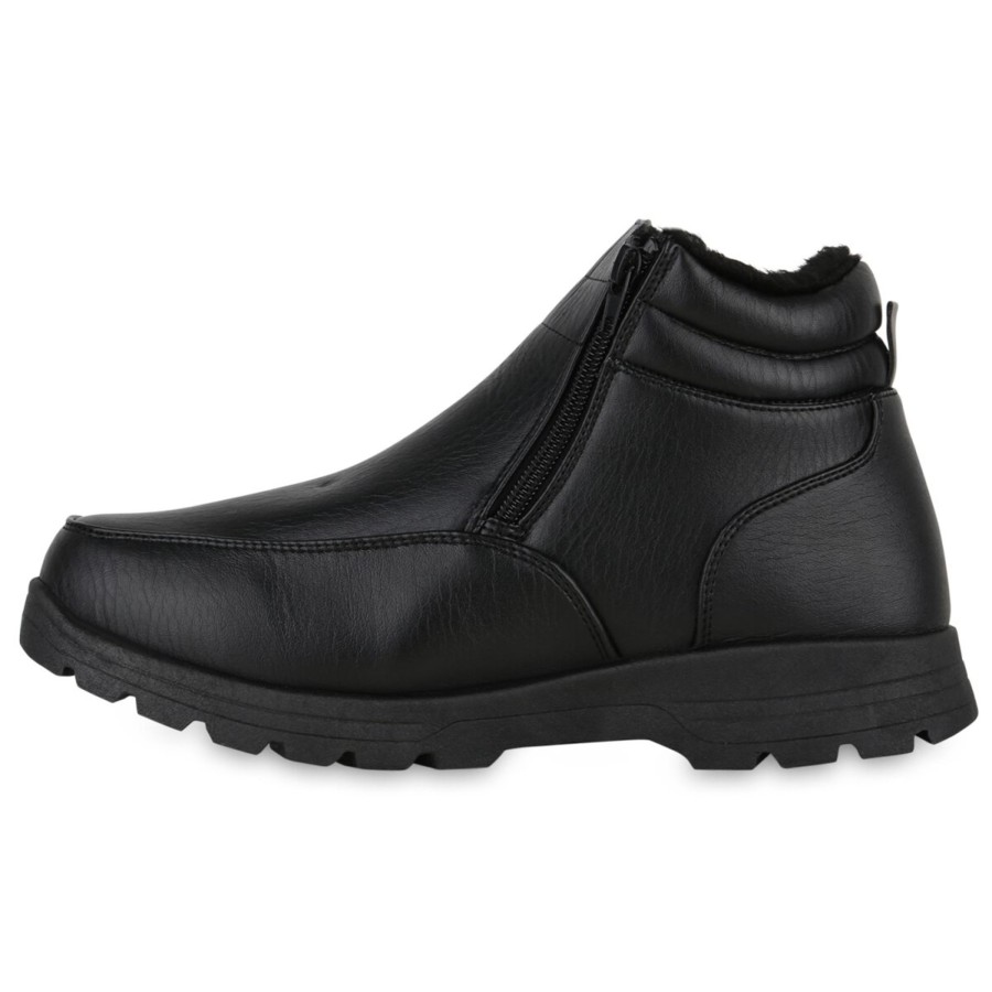 Herrenschuhe Stiefelparadies | Herren Winter Boots In Schwarz