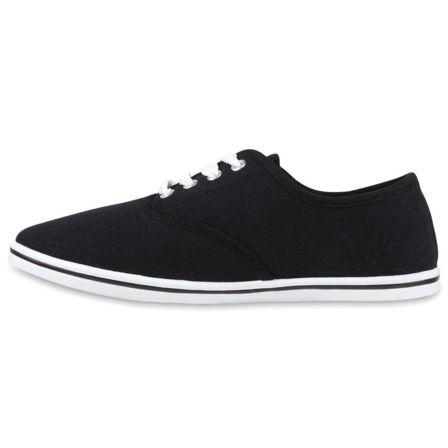 Damenschuhe Stiefelparadies | Damen Sneaker Low In Schwarz