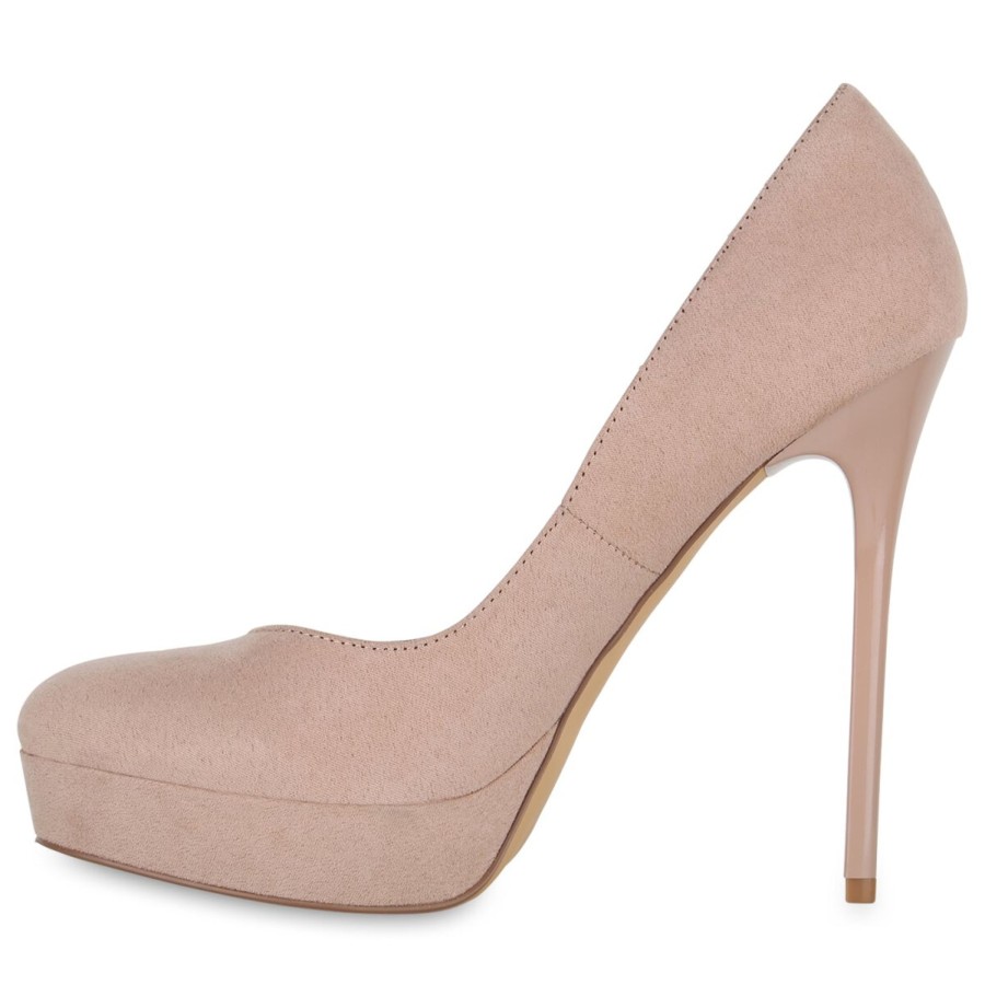 Damenschuhe Stiefelparadies | Damen High Heels In Nude