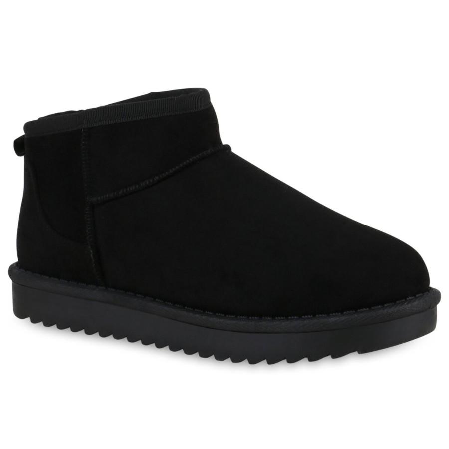 Damenschuhe Stiefelparadies | Damen Winter Boots In Schwarz