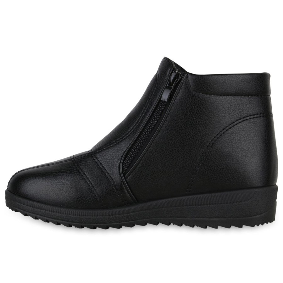 Damenschuhe Stiefelparadies | Damen Winter Boots In Schwarz