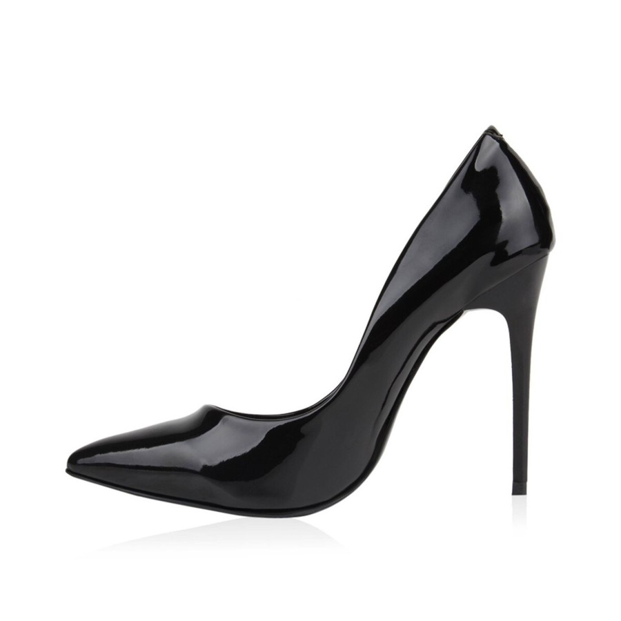 Damenschuhe Stiefelparadies | Damen Spitze Pumps In Schwarz