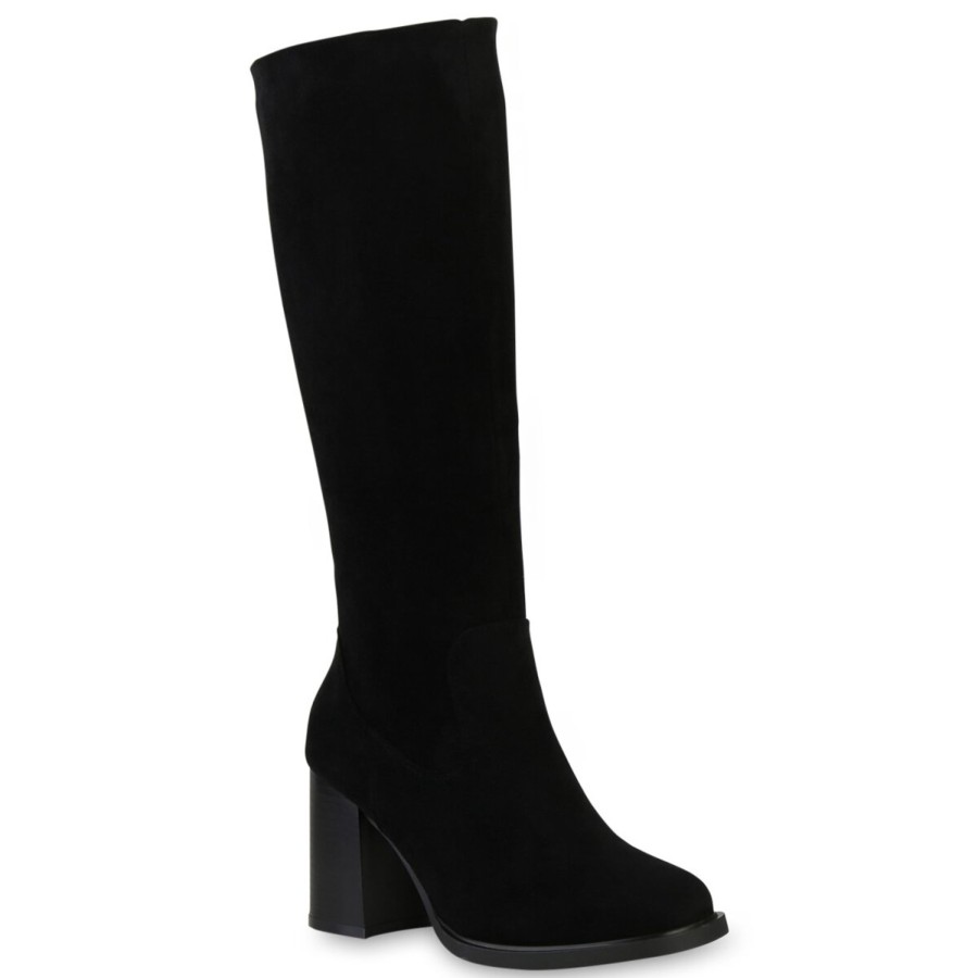 Damenschuhe Stiefelparadies | Damen Klassische Stiefel In Schwarz