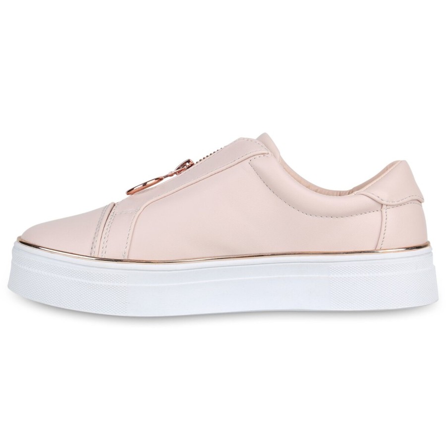 Damenschuhe Stiefelparadies | Damen Plateau Sneaker In Rosa