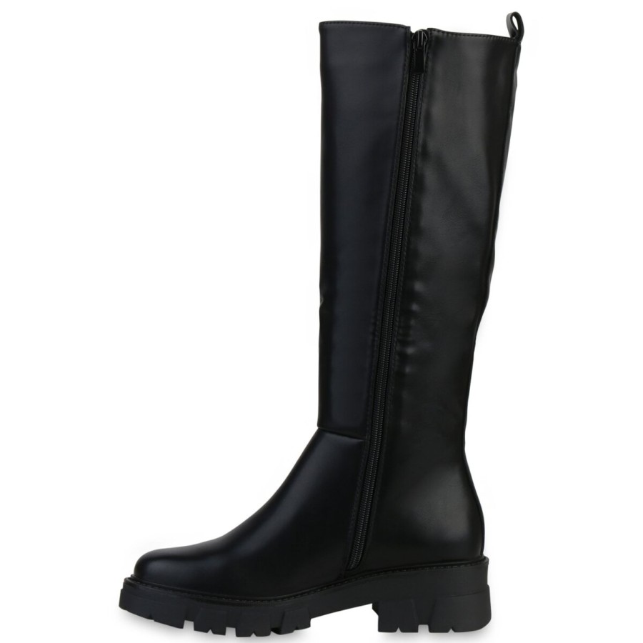 Damenschuhe Stiefelparadies | Damen Klassische Stiefel In Schwarz