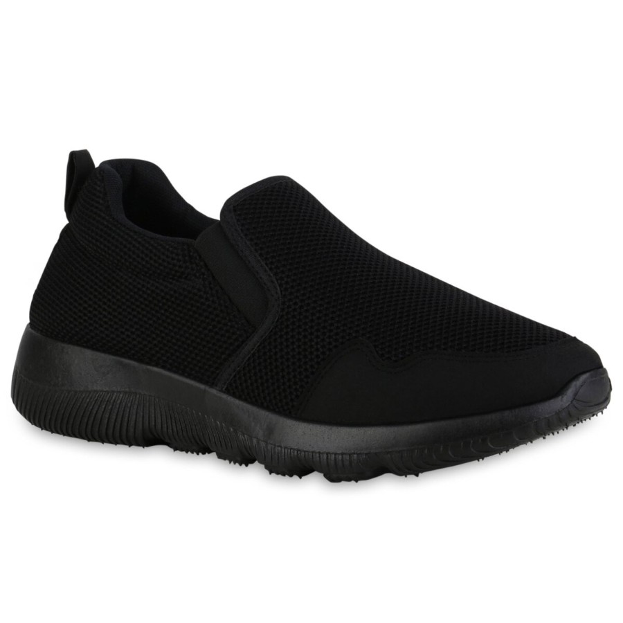 Herrenschuhe Stiefelparadies | Herren Slip Ons In Schwarz