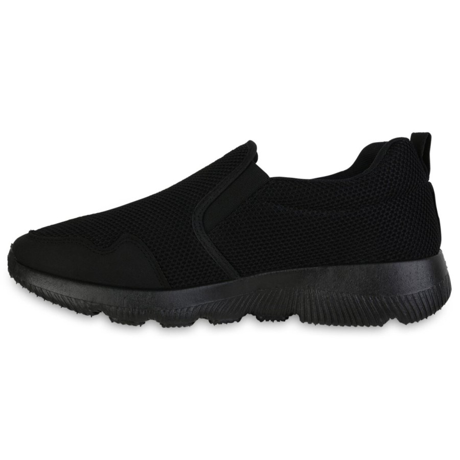 Herrenschuhe Stiefelparadies | Herren Slip Ons In Schwarz