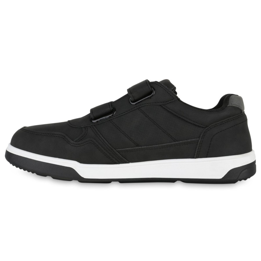 Herrenschuhe Stiefelparadies | Herren Sneaker Low In Schwarz Dunkelblau