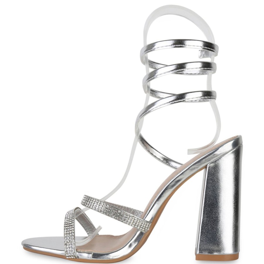 Damenschuhe Stiefelparadies | Damen High Heels In Silber