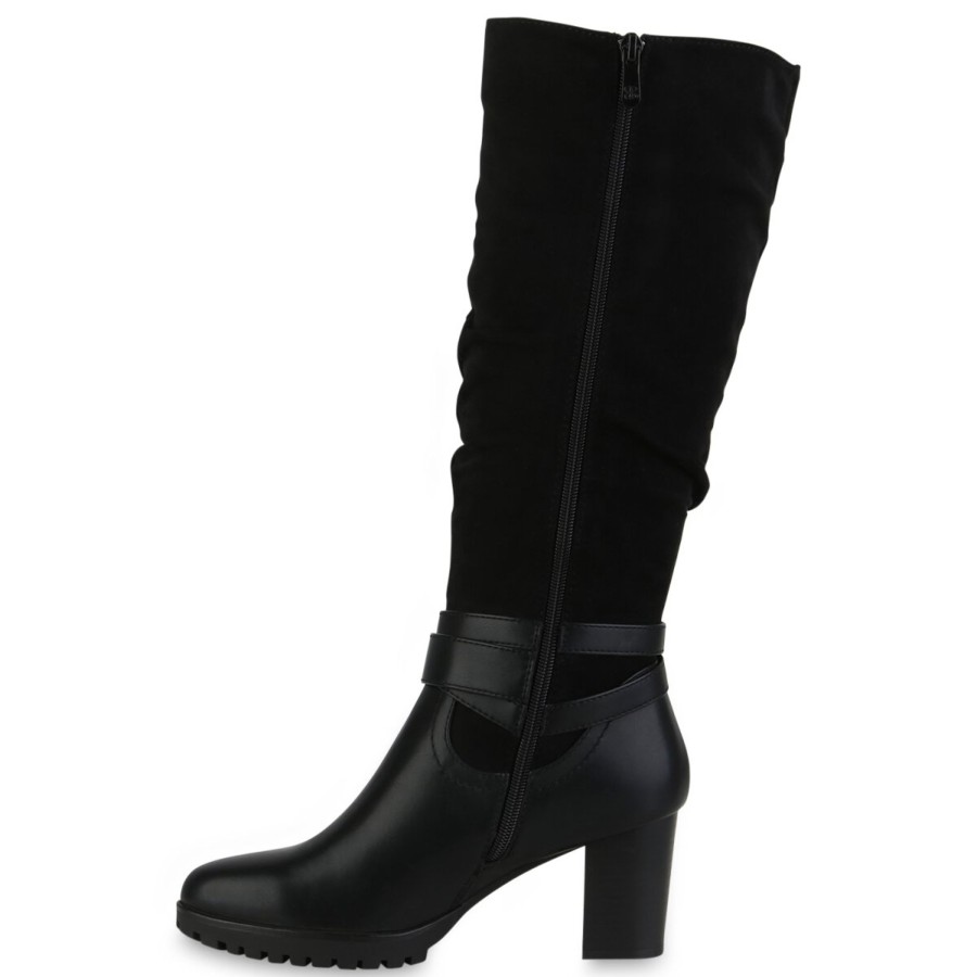 Damenschuhe Stiefelparadies | Damen Klassische Stiefel In Schwarz