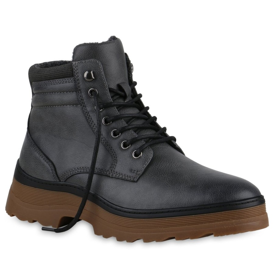 Herrenschuhe Stiefelparadies | Herren Winter Boots In Grau