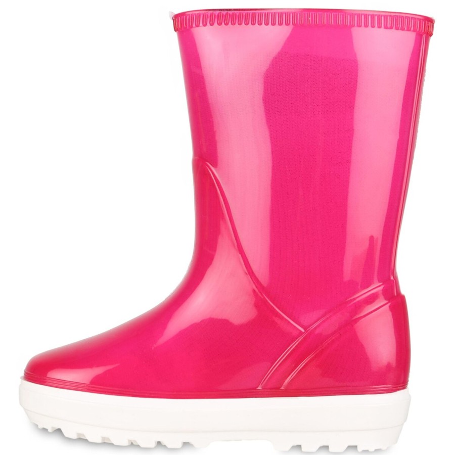 Kinderschuhe Stiefelparadies | Kinder Gummistiefel In Fuchsia Lack