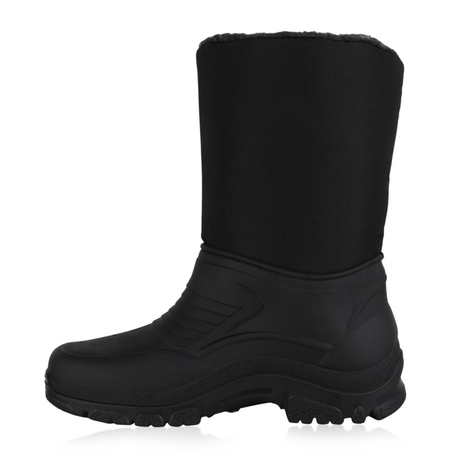 Herrenschuhe Stiefelparadies | Herren Winter Boots In Schwarz Grau